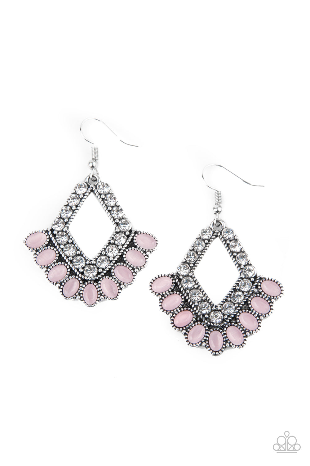 Just BEAM Happy - Pink Paparazzi Earrings