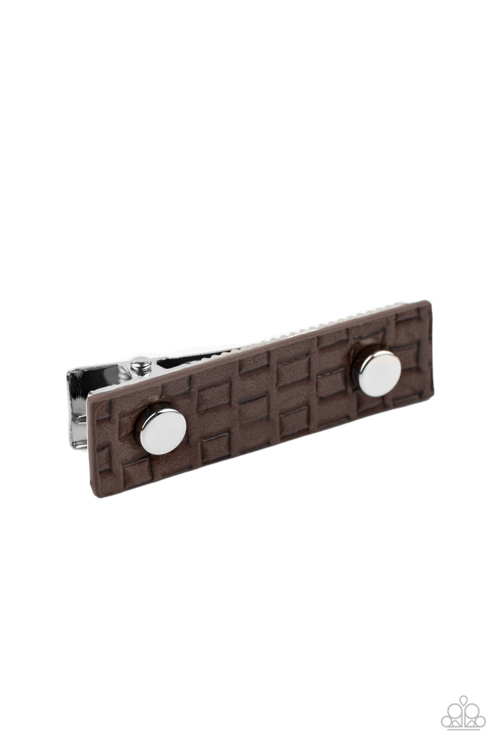 Pleasantly Patterned - Brown Paparazzi Hair Clip