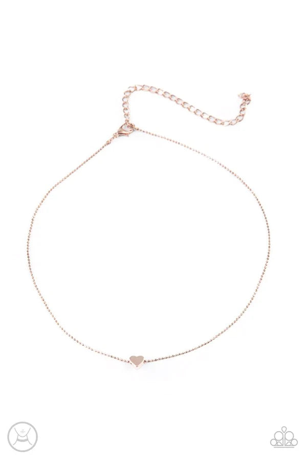 Humble Heart Rose Gold Paparazzi Necklace