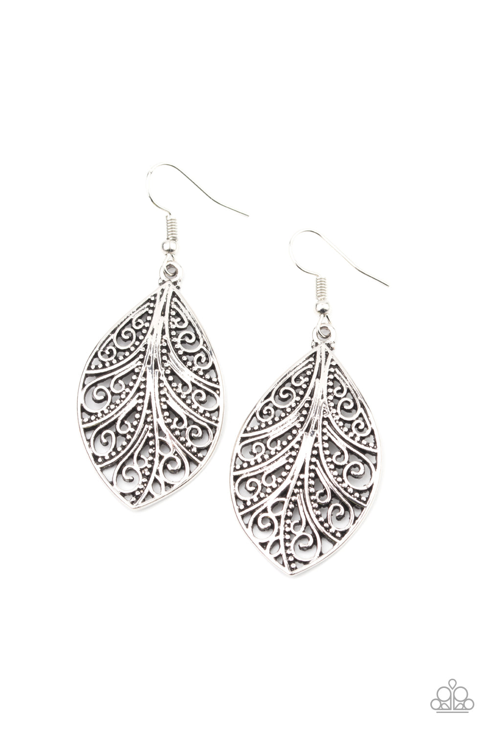 One VINE Day - Silver Paparazzi Earrings