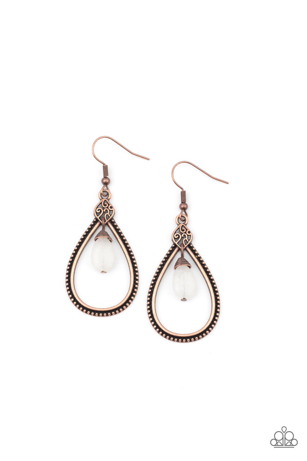 Ill Believe It ZEN I See It - Copper Paparazzi Earrings