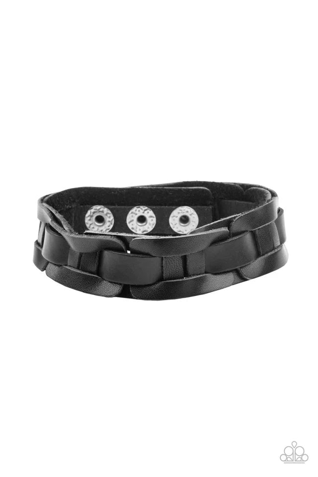 Garage Band Grunge Black Paparazzi Urban Bracelet