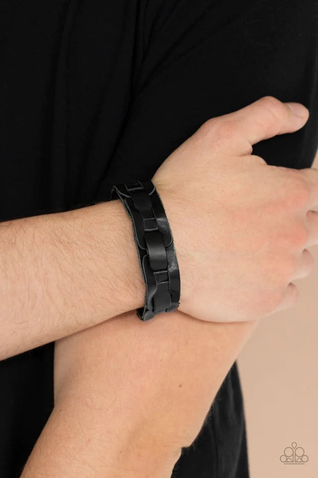 Garage Band Grunge Black Paparazzi Urban Bracelet