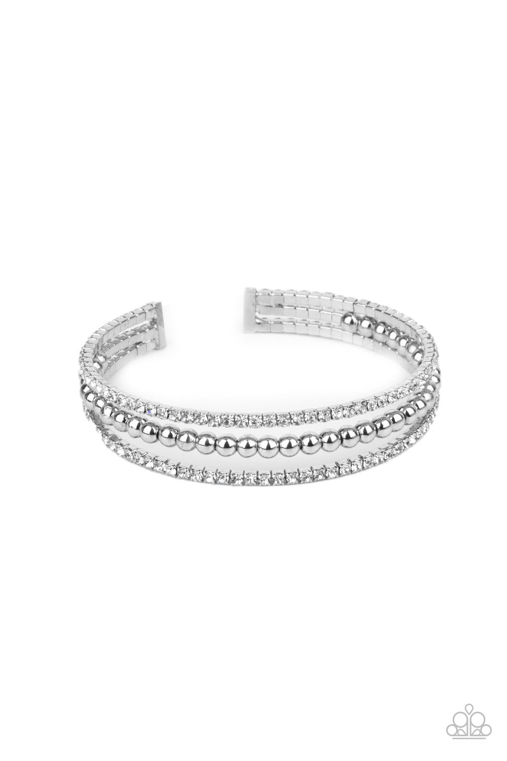 High-End Eye Candy White Paparazzi Bracelet