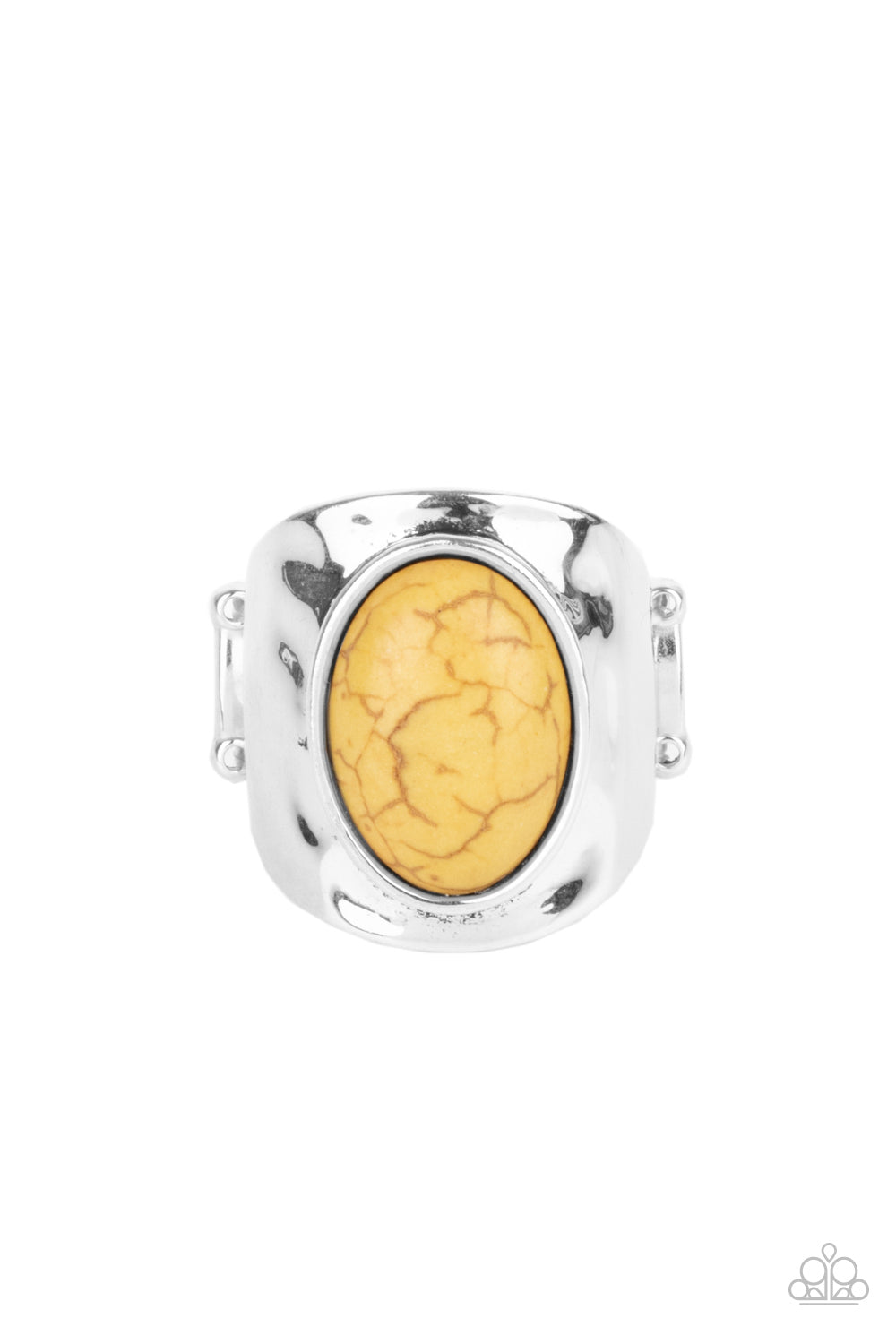 Elemental Essence - Yellow Paparazzi Ring