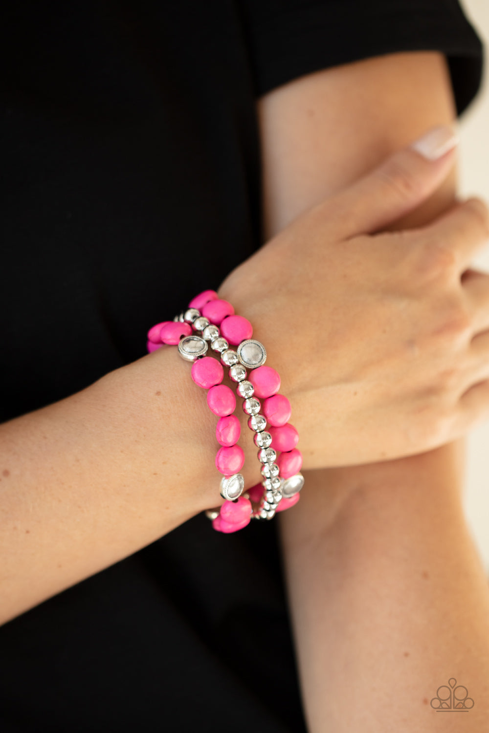 Desert Verbena - Pink Paparazzi Bracelet