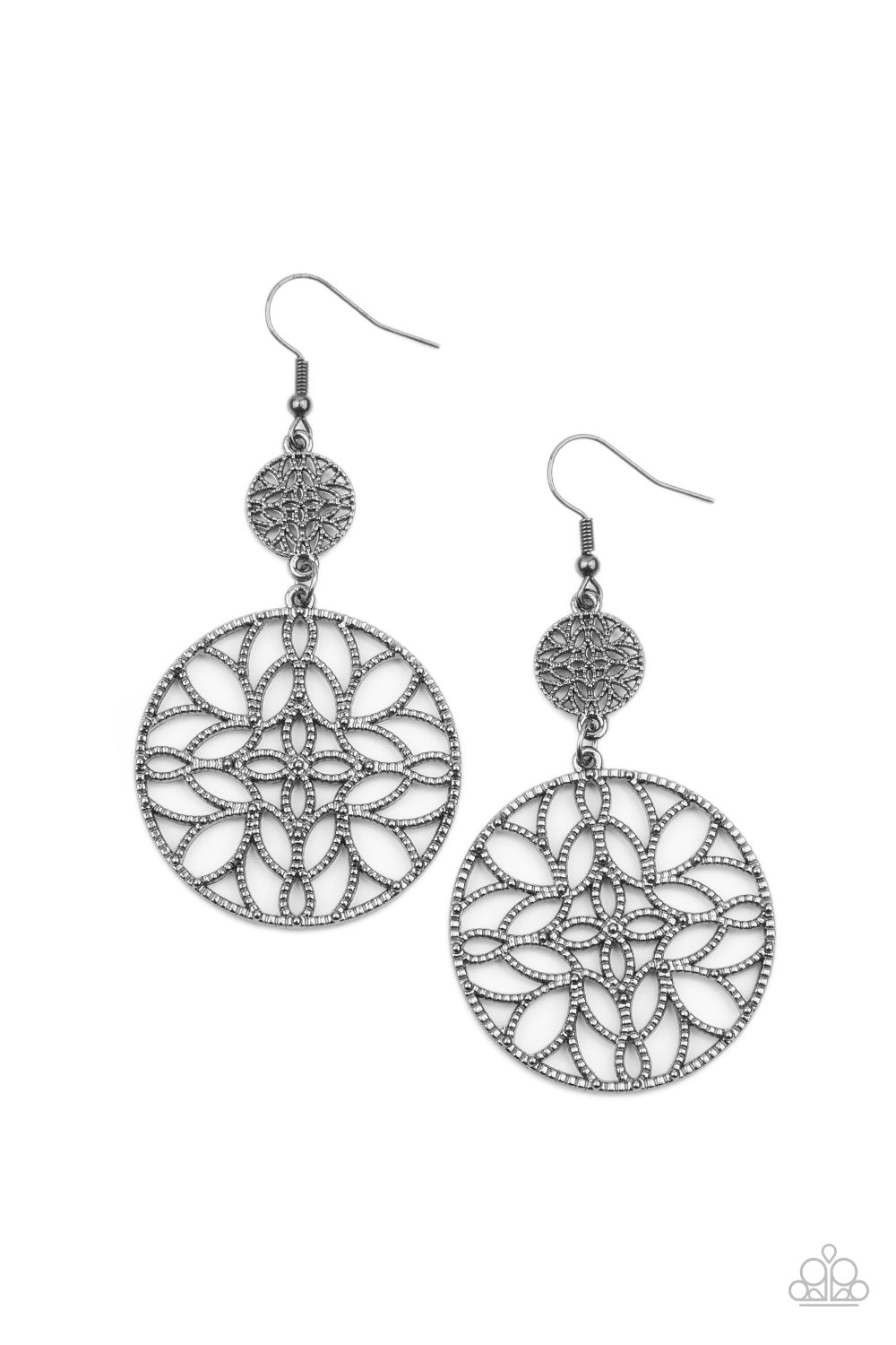 Mandala Eden - Black Paparazzi Earrings