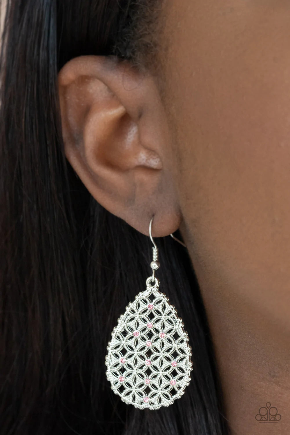 Glorious Gardens Pink Paparazzi Earrings