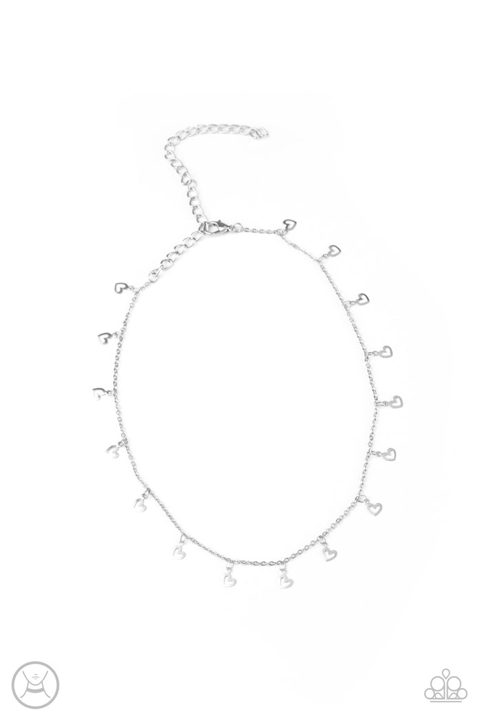 Charismatic Cupid Silver Paparazzi Choker Necklace