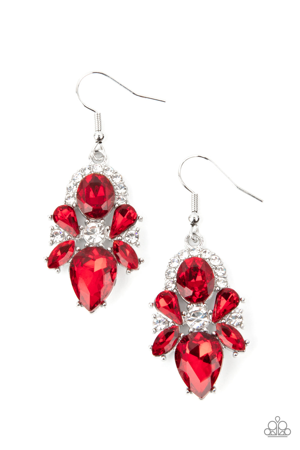 Stunning Starlet - Red Paparazzi Earrings