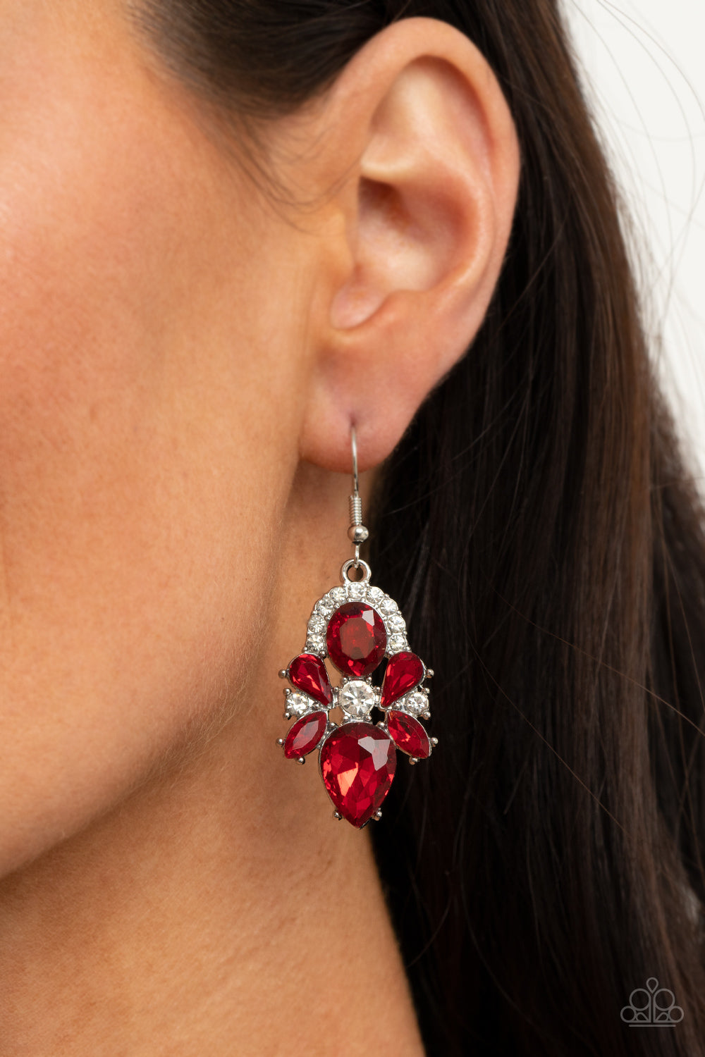 Stunning Starlet - Red Paparazzi Earrings