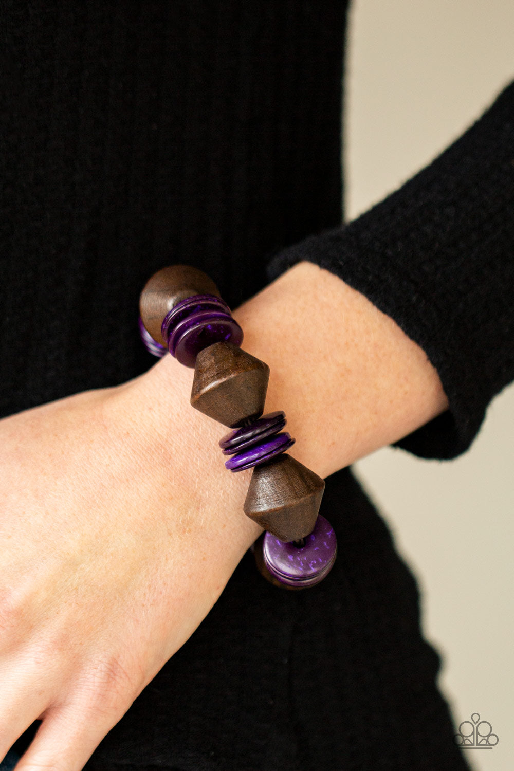 Bermuda Boardwalk - Purple Paparazzi Bracelet