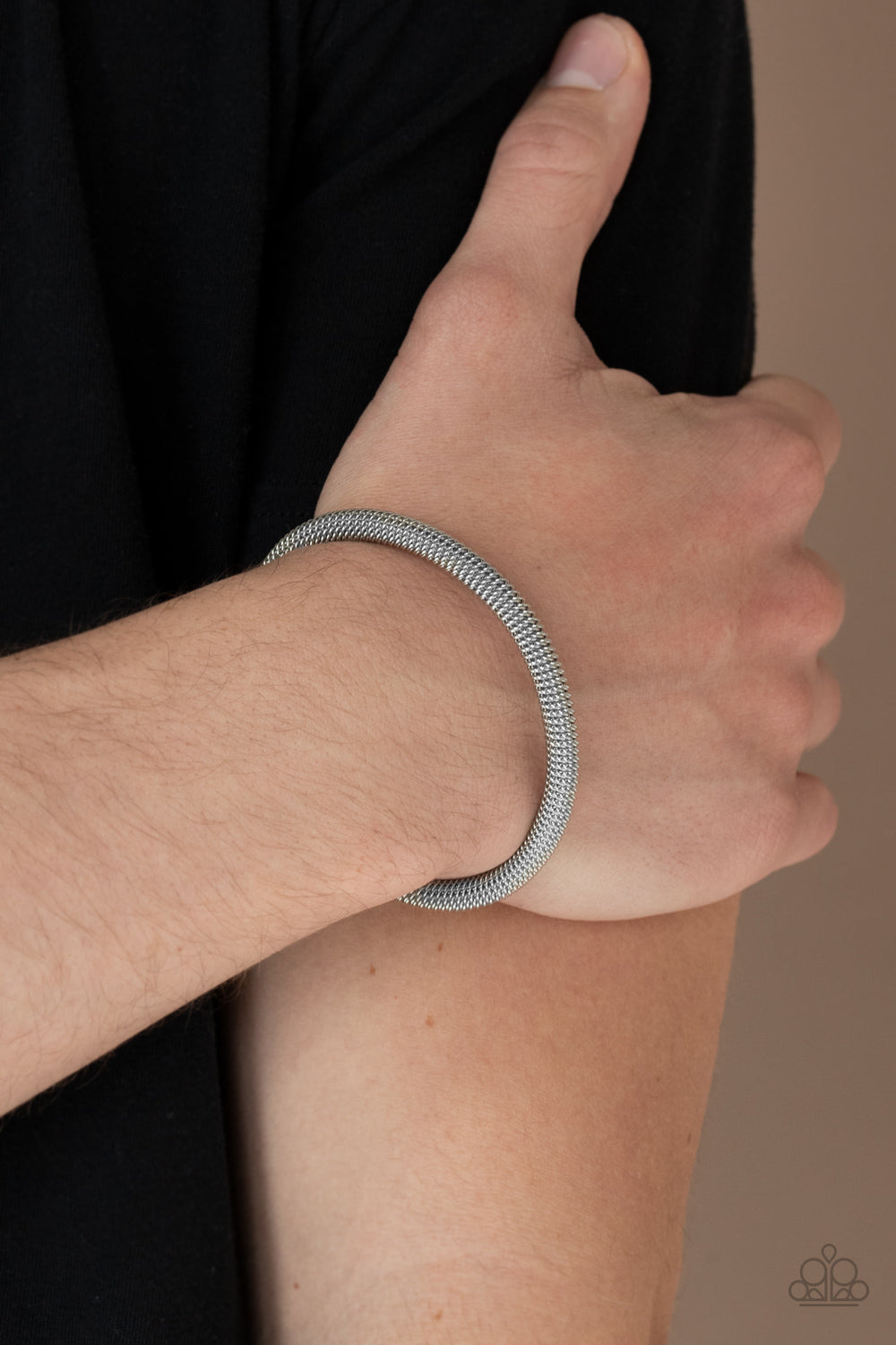 Metro Machiavellian - Silver Paparazzi Bracelet