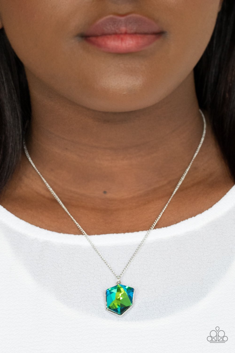 Stellar Serenity Green Paparazzi Necklace