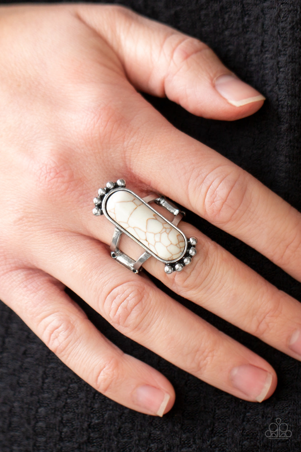 Ranch Relic - White Paparazzi Ring