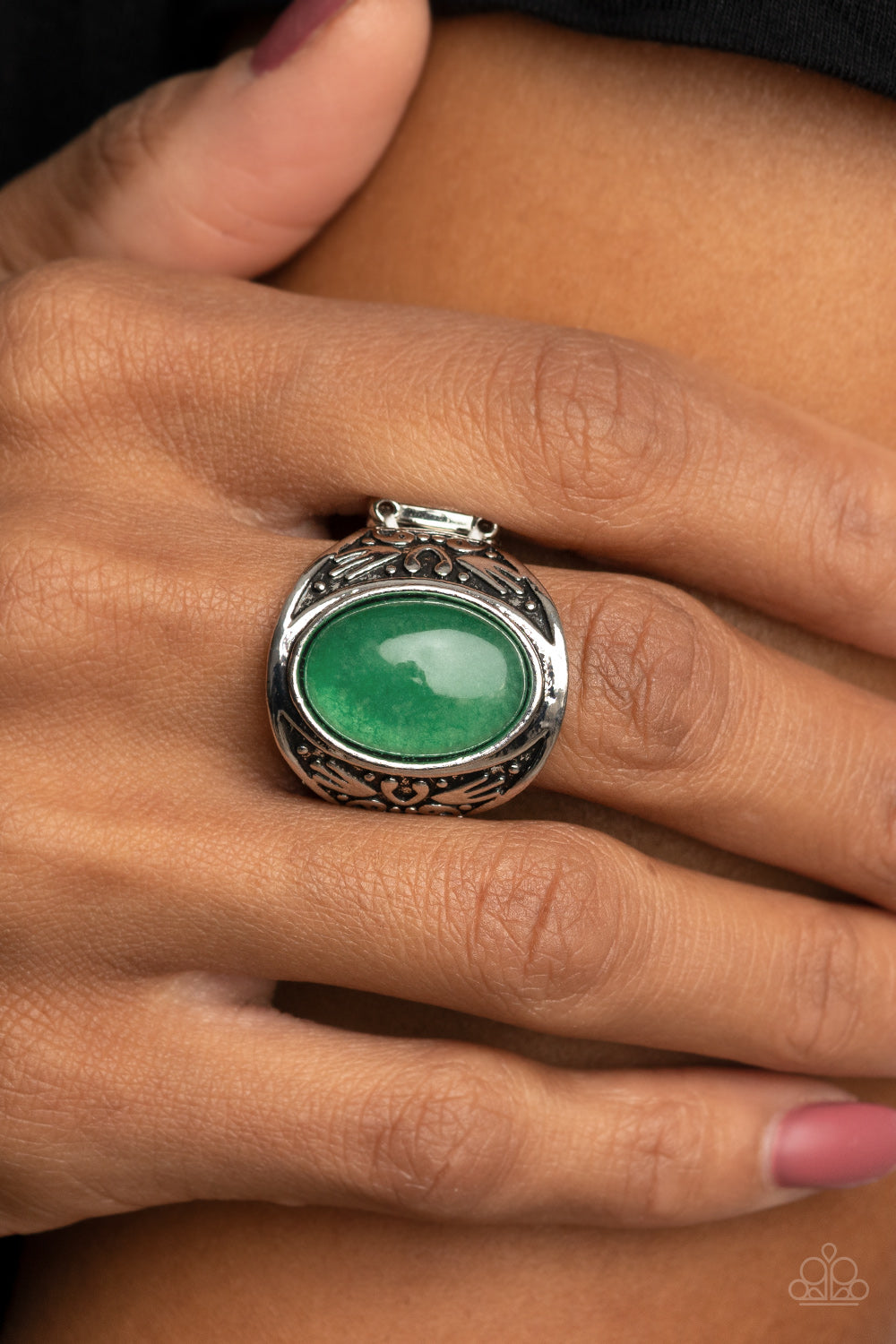 Sedona Dream - Green Paparazzi Ring
