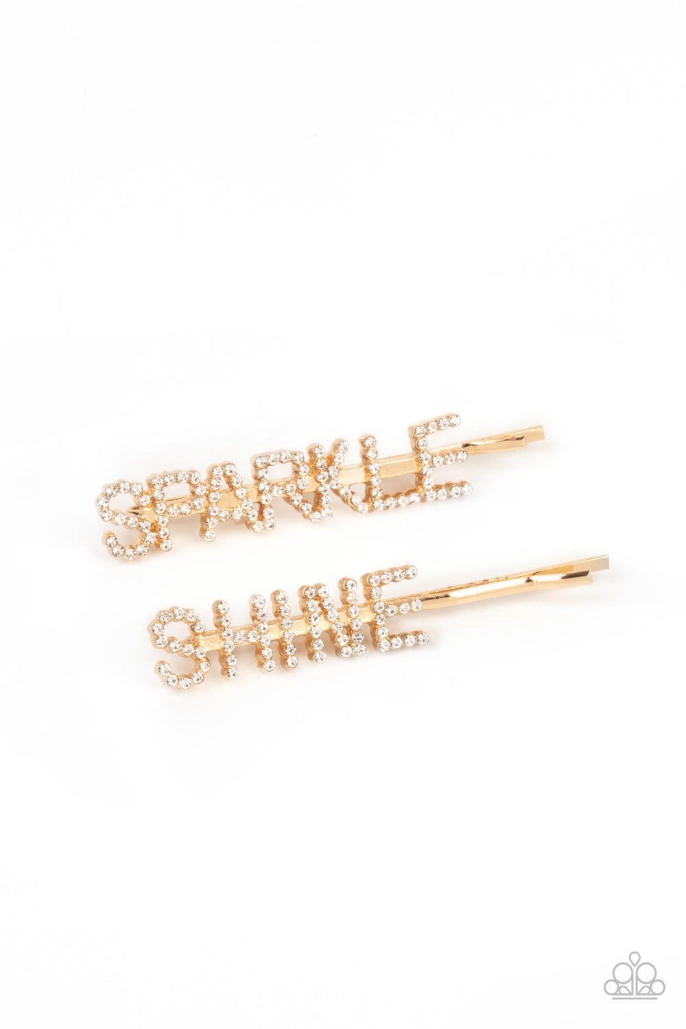 Center of the SPARKLE-verse - Gold Paparazzi Hair Clip