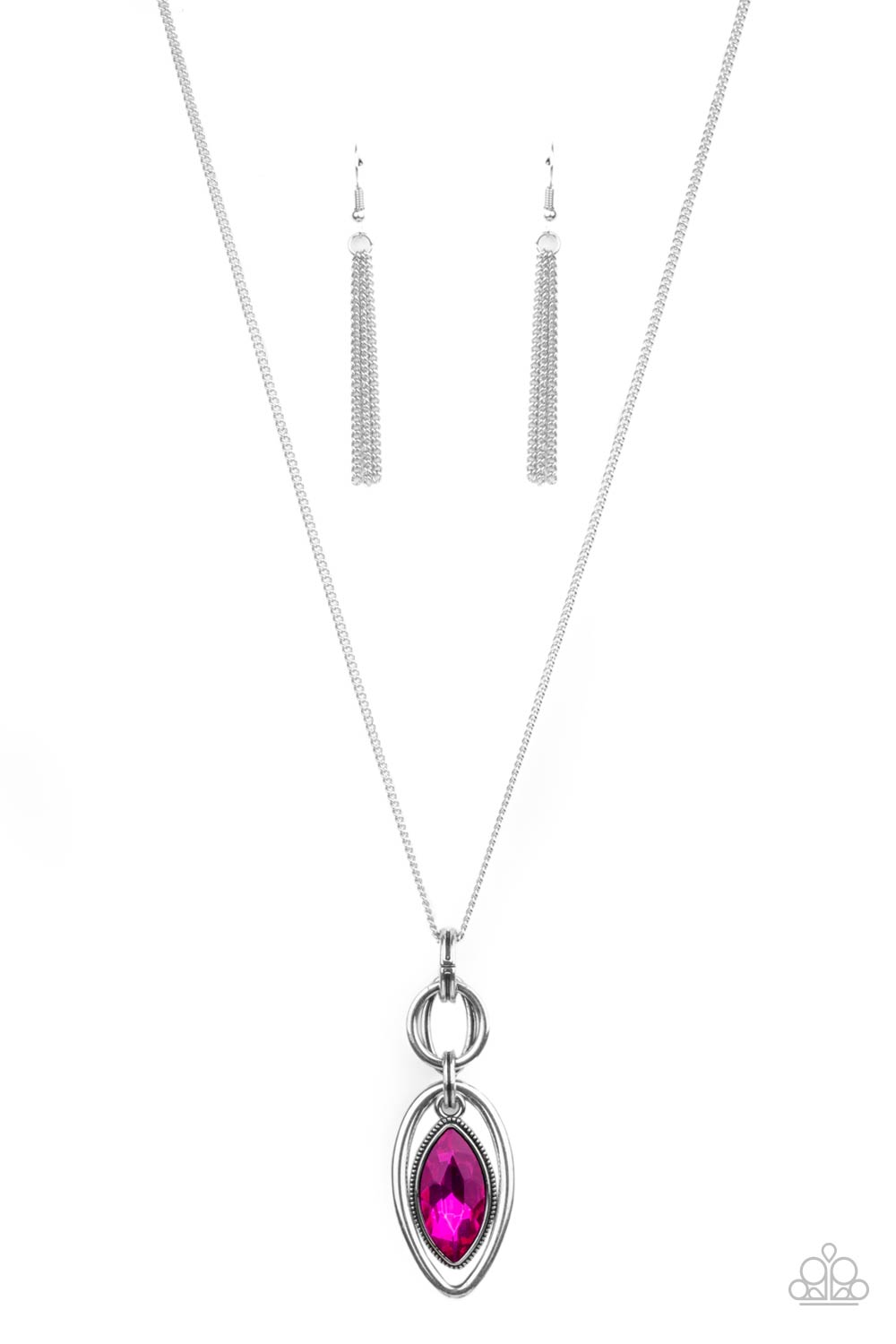 Glamorously Glaring - Pink Paparazzi Necklace
