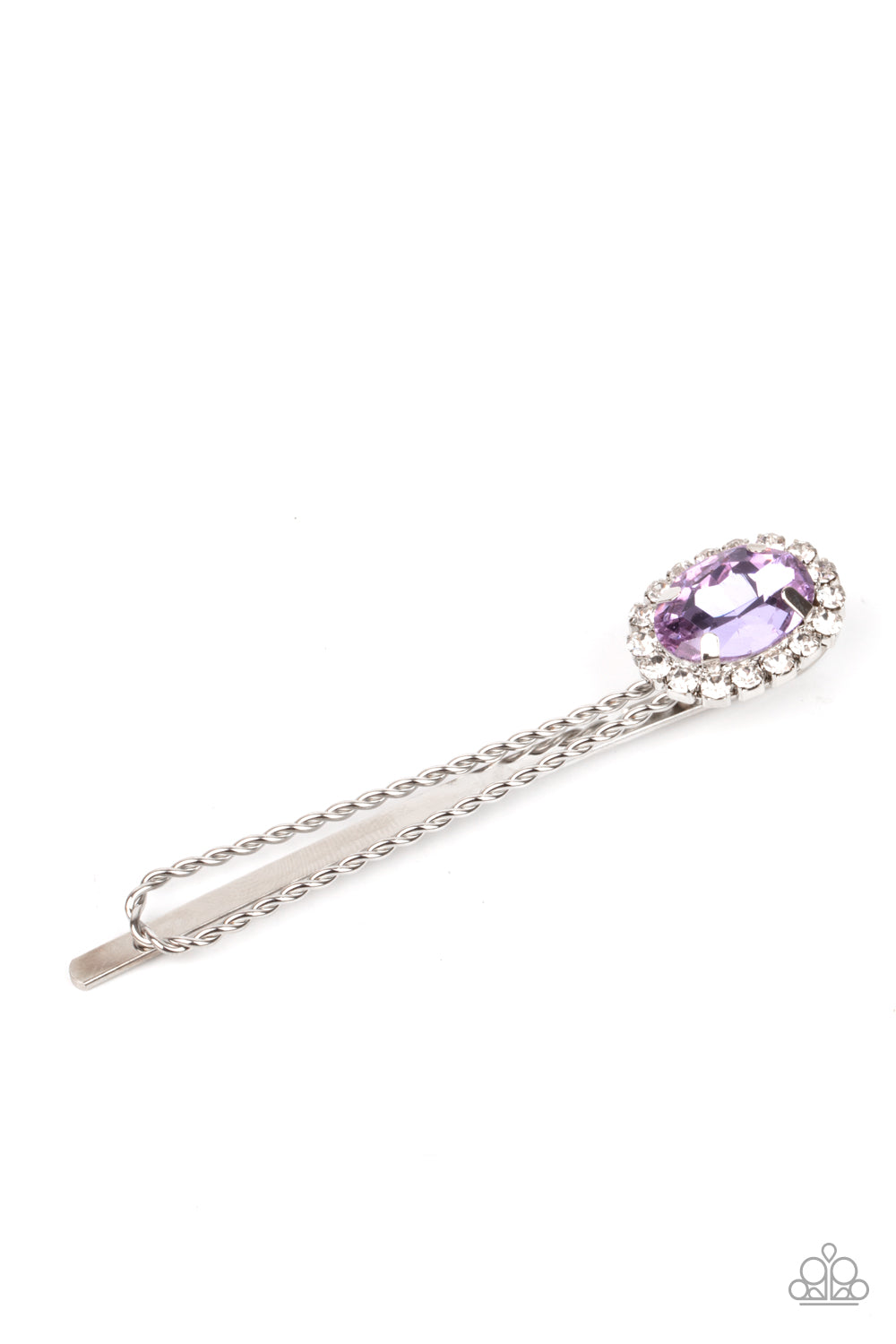 Gala Glitz - Purple Paparazzi Hair Clip