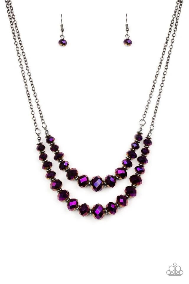 Strikingly Spellbinding Purple Paparazzi Necklace