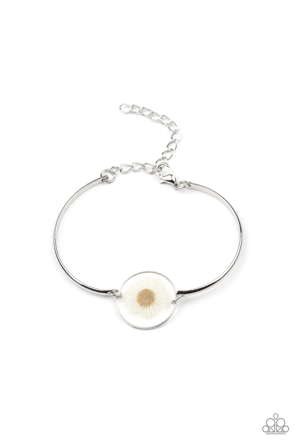 Cottage Season White Paparazzi Bracelet