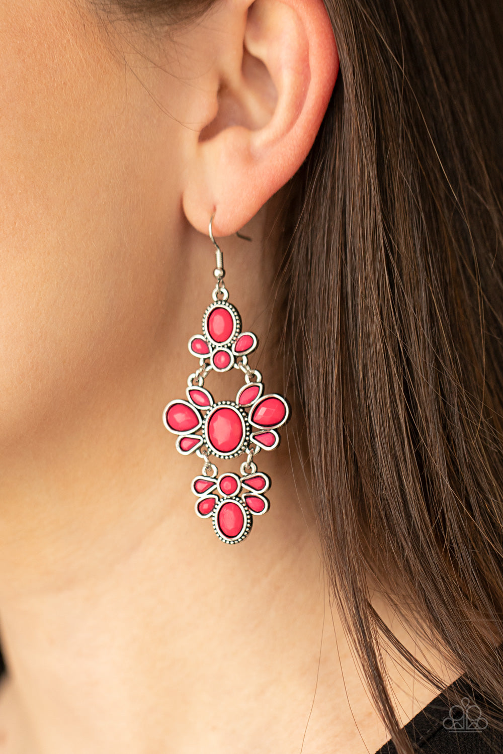 VACAY The Premises - Pink Paparazzi Earrings