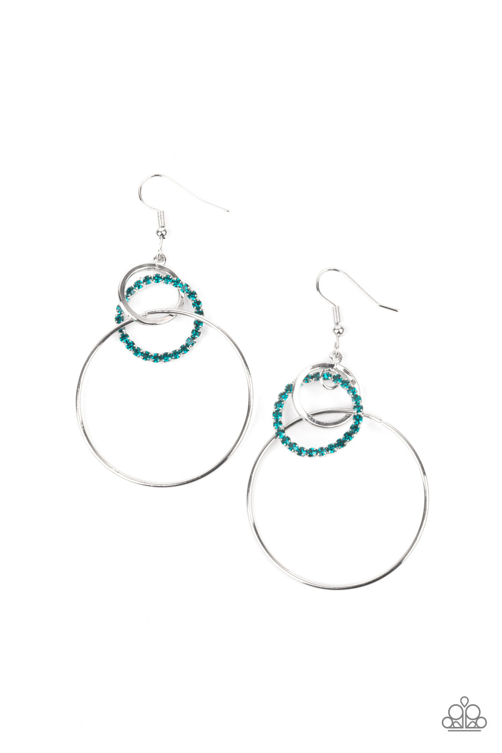In An Orderly Fashion - Blue Paparazzi Earrings