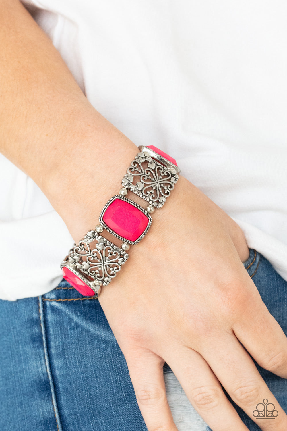 Colorful Coronation - Pink Paparazzi Bracelet