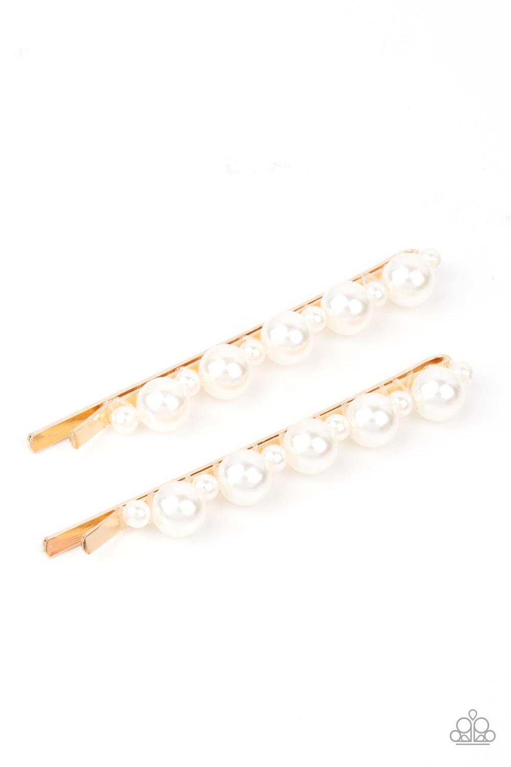 Put A Pin In It - Gold Paparazzi Hair Clip