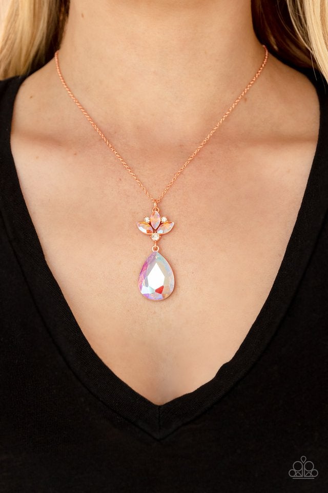 Celestial Shimmer Copper Paparazzi Necklace