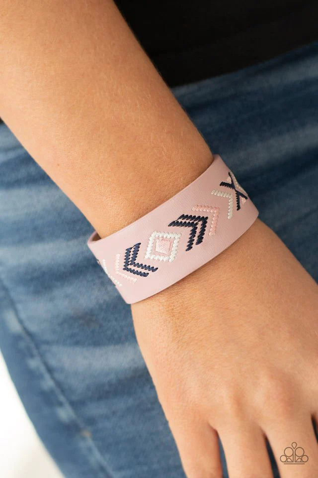 Cliff Glyphs Pink Paparazzi Urban Bracelet