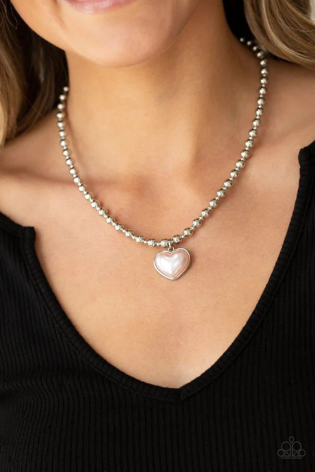 Heart Full of Fancy Pink Paparazzi Necklace