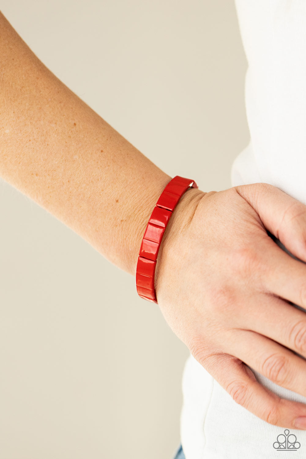 Material Movement - Red Paparazzi Bracelet