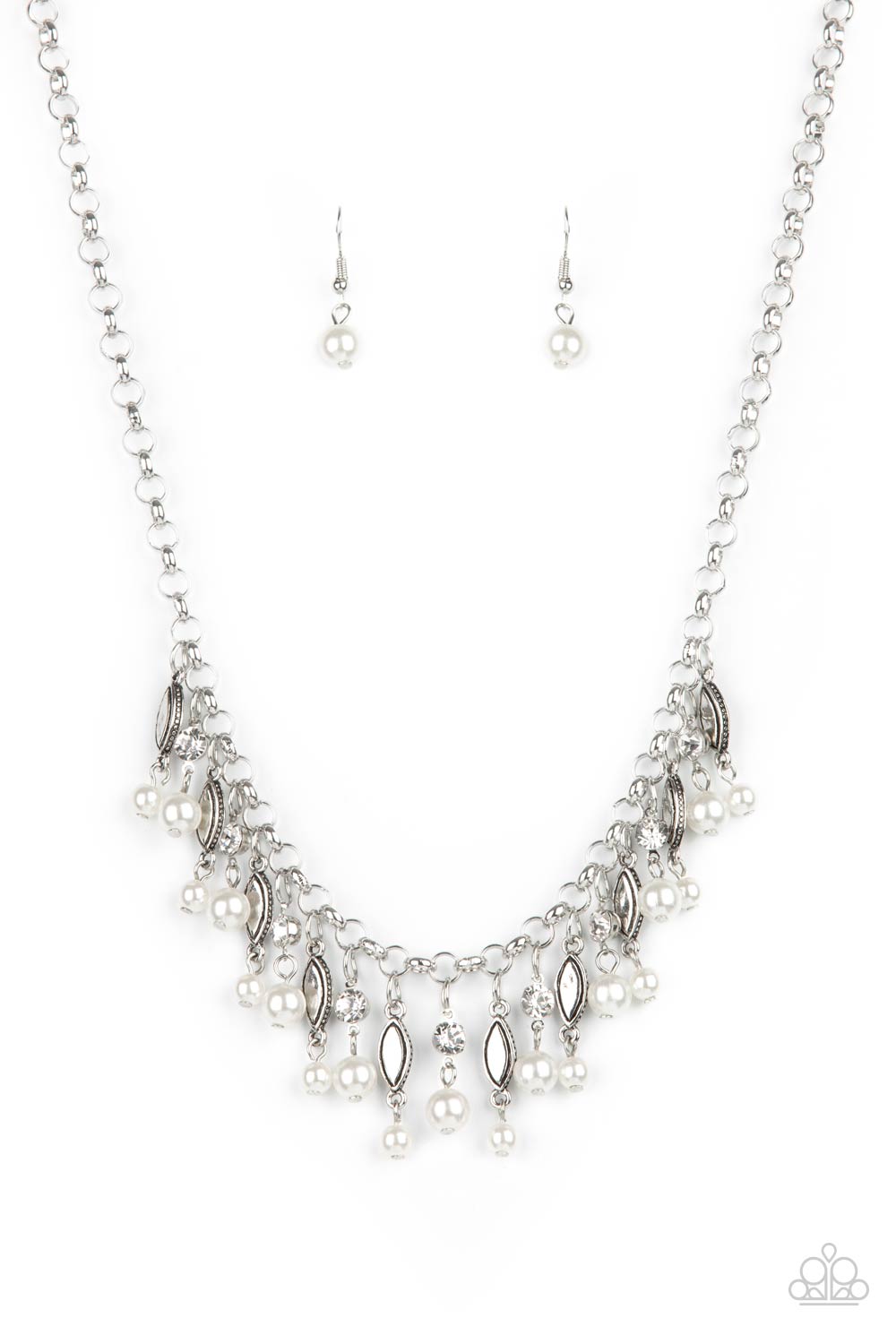 Cosmopolitan Couture - White Paparazzi Necklace