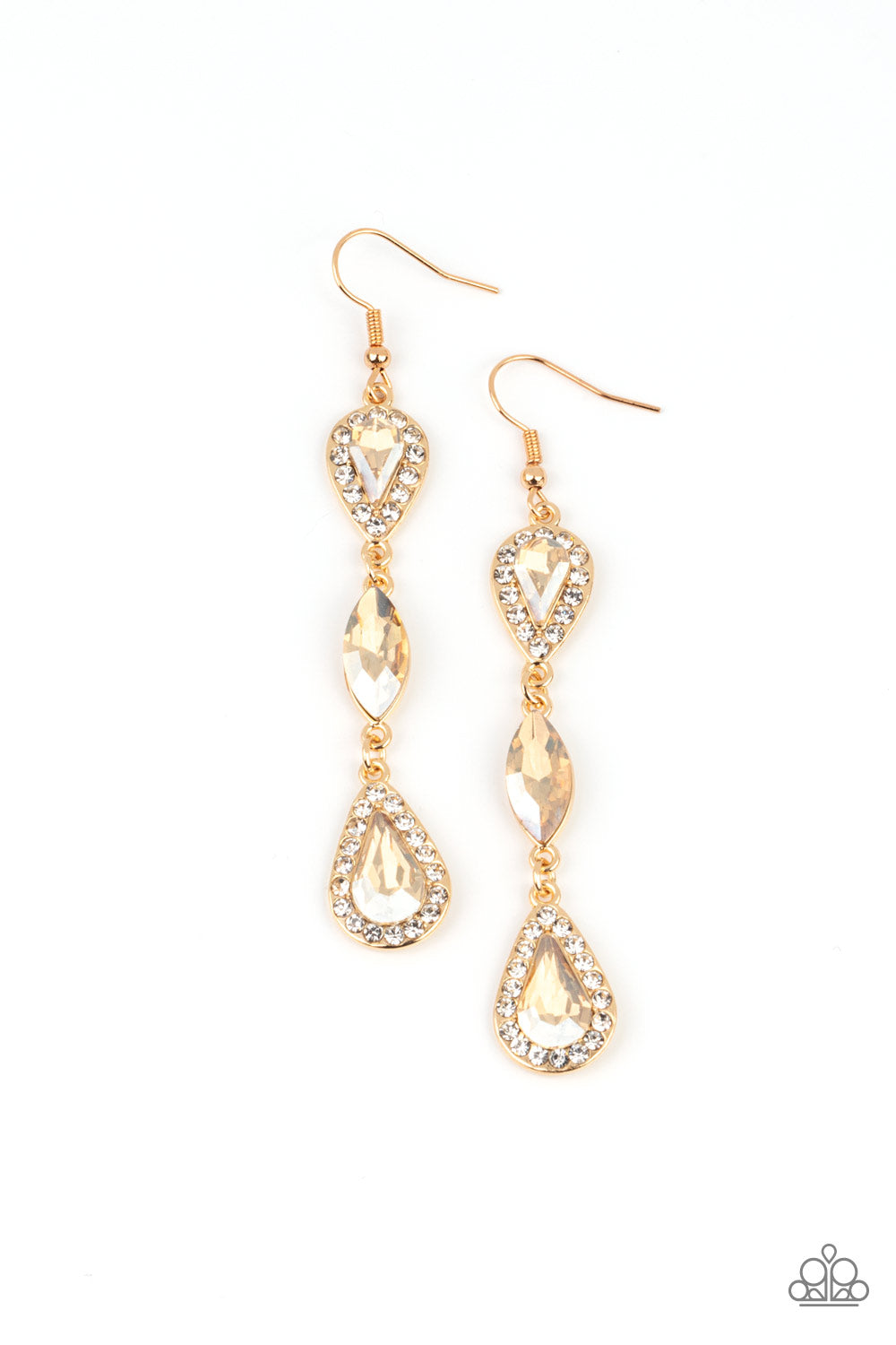 Test of TIMELESS - Gold Paparazzi Earrings