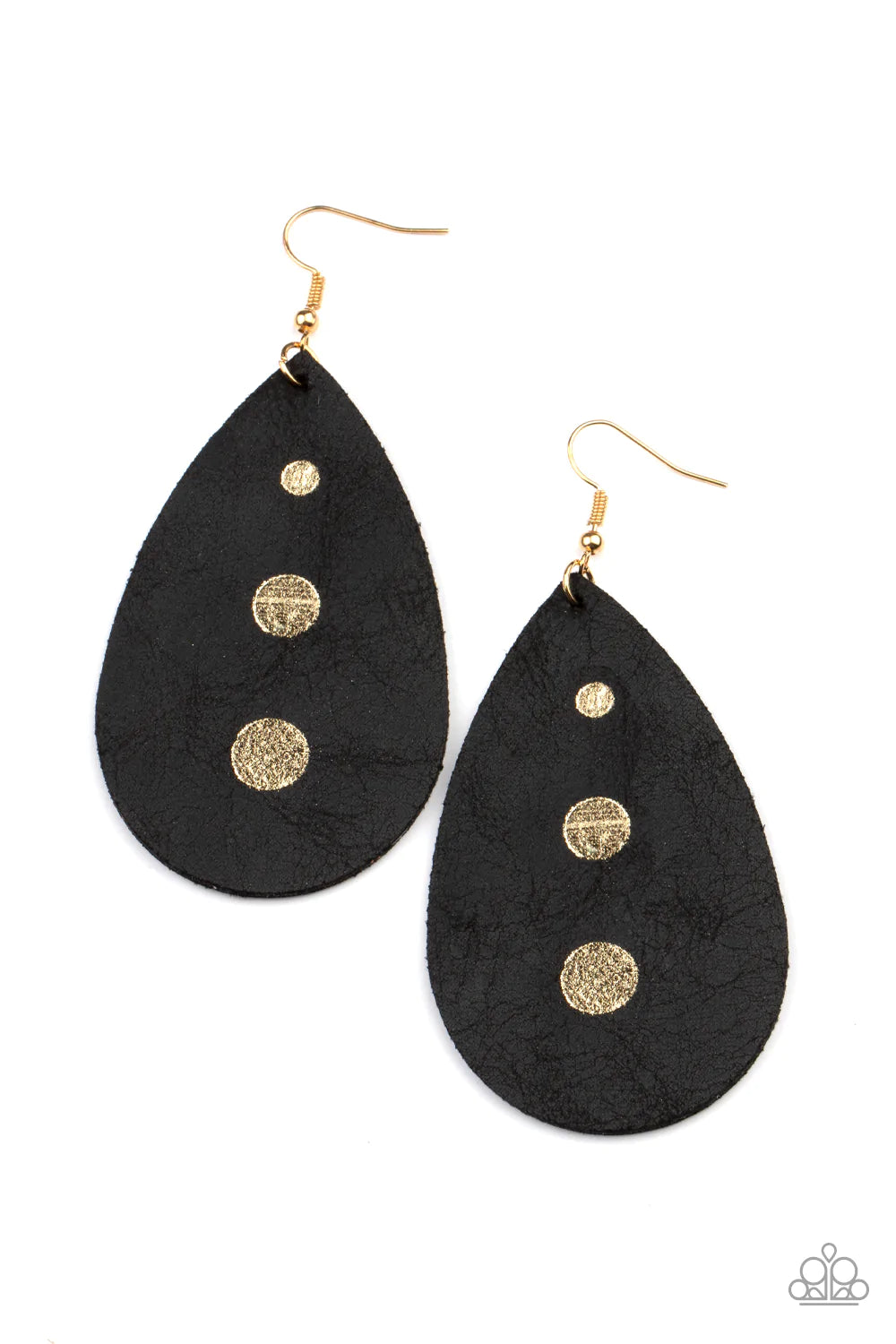 Rustic Torrent Black Paparazzi Earrings