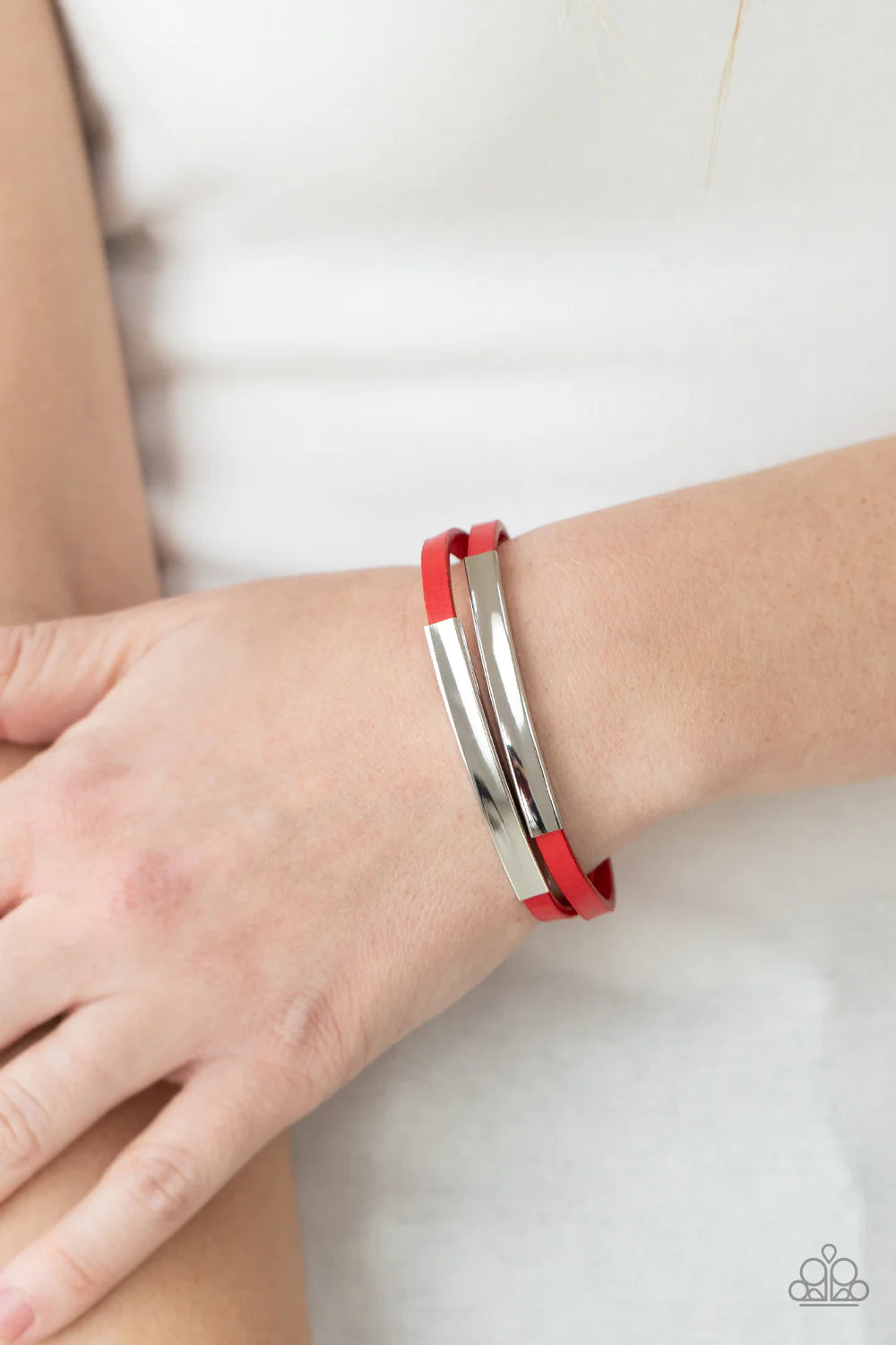 Dangerously Divine Red Paparazzi Bracelet