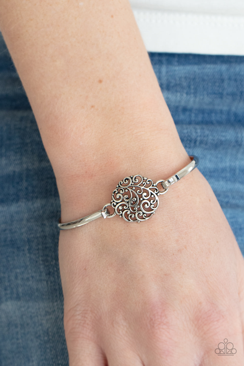 Filigree Fiesta - Silver Paparazzi Bracelet