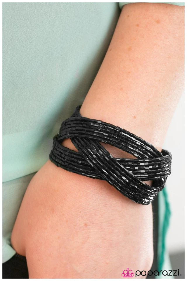 Shooting Stars Black Paparazzi Bracelet