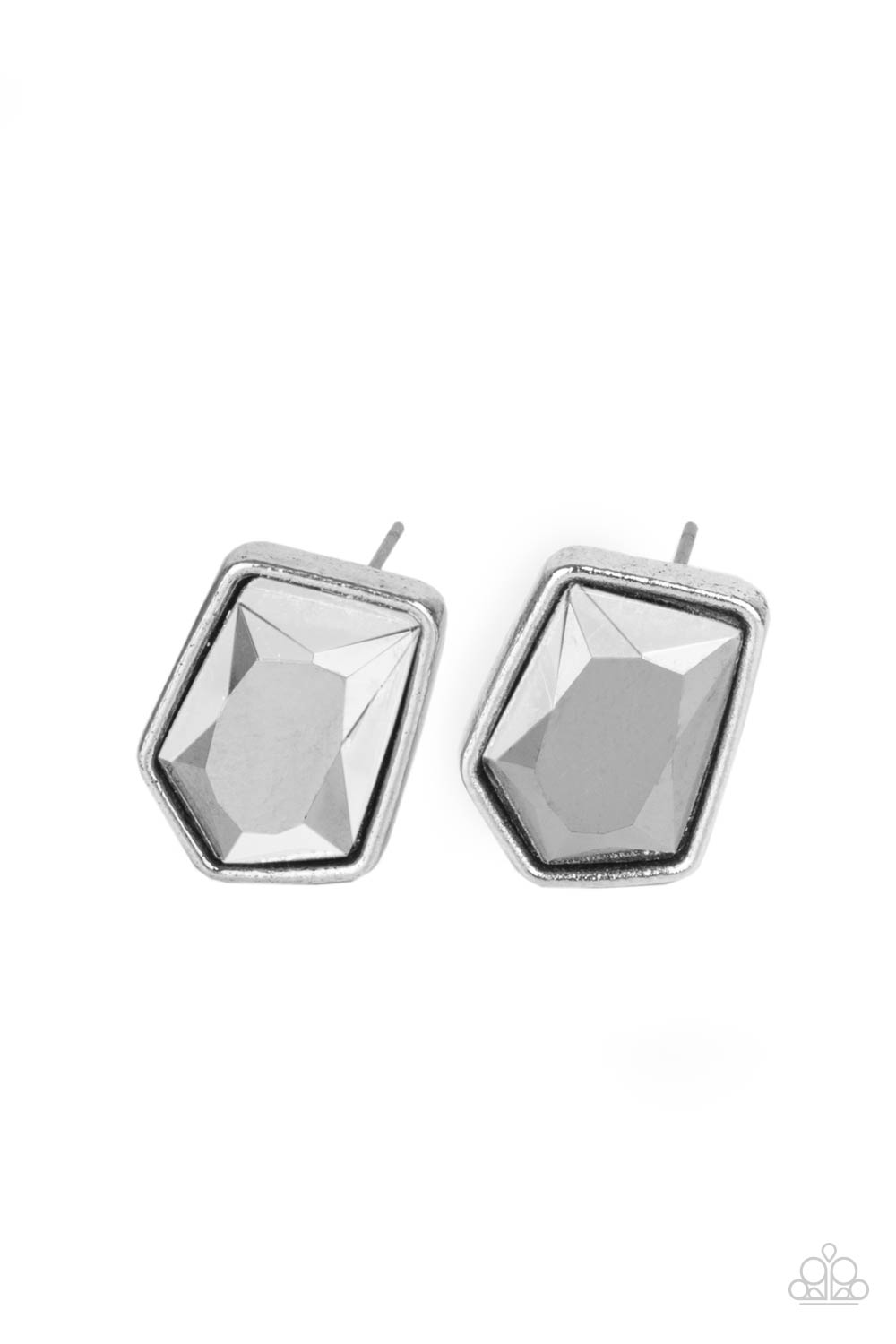 Indulge Me - Silver Paparazzi Earrings