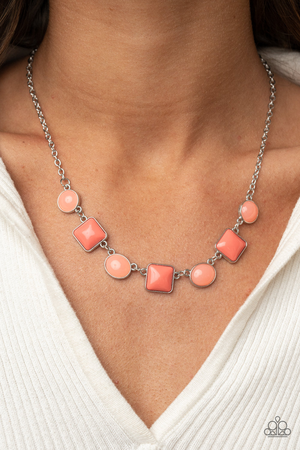 Trend Worthy - Orange Paparazzi Necklace