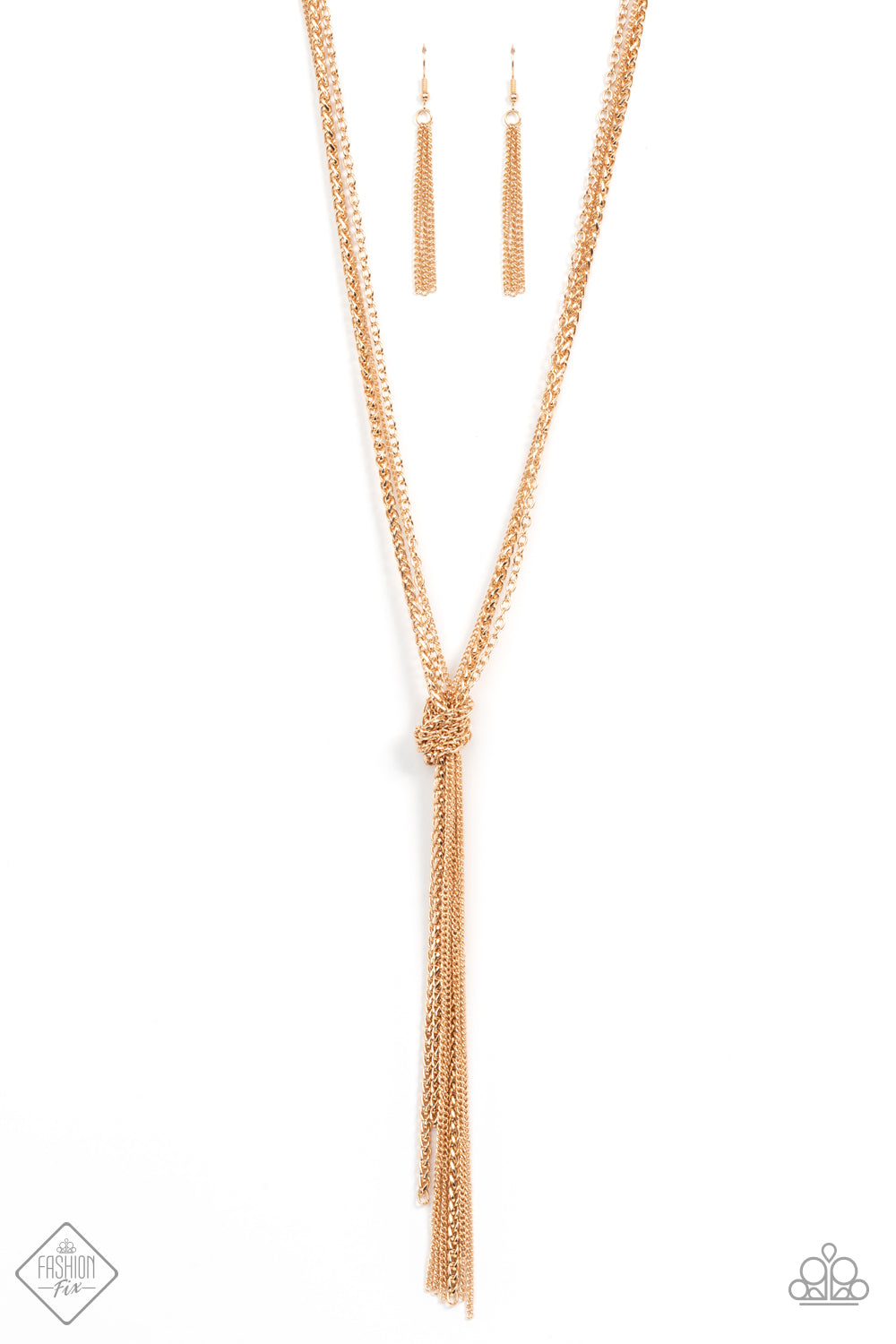 KNOT All There - Gold Paparazzi Necklace