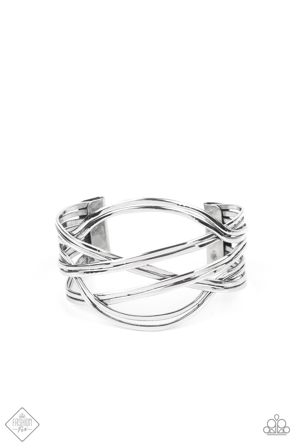 Hautely Hammered - Silver Paparazzi Bracelet