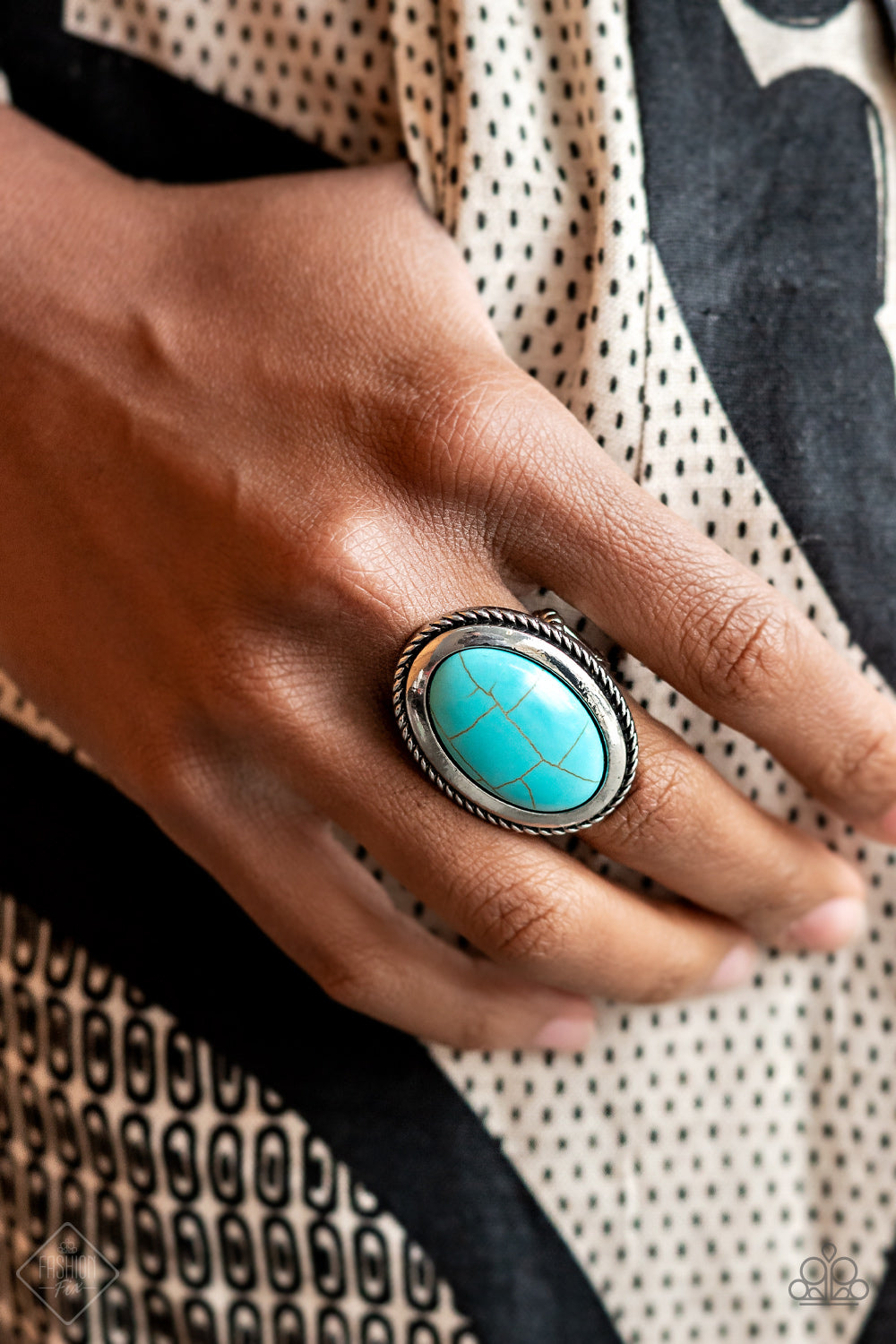 Canyon Sanctuary - Turquoise Blue Paparazzi Ring