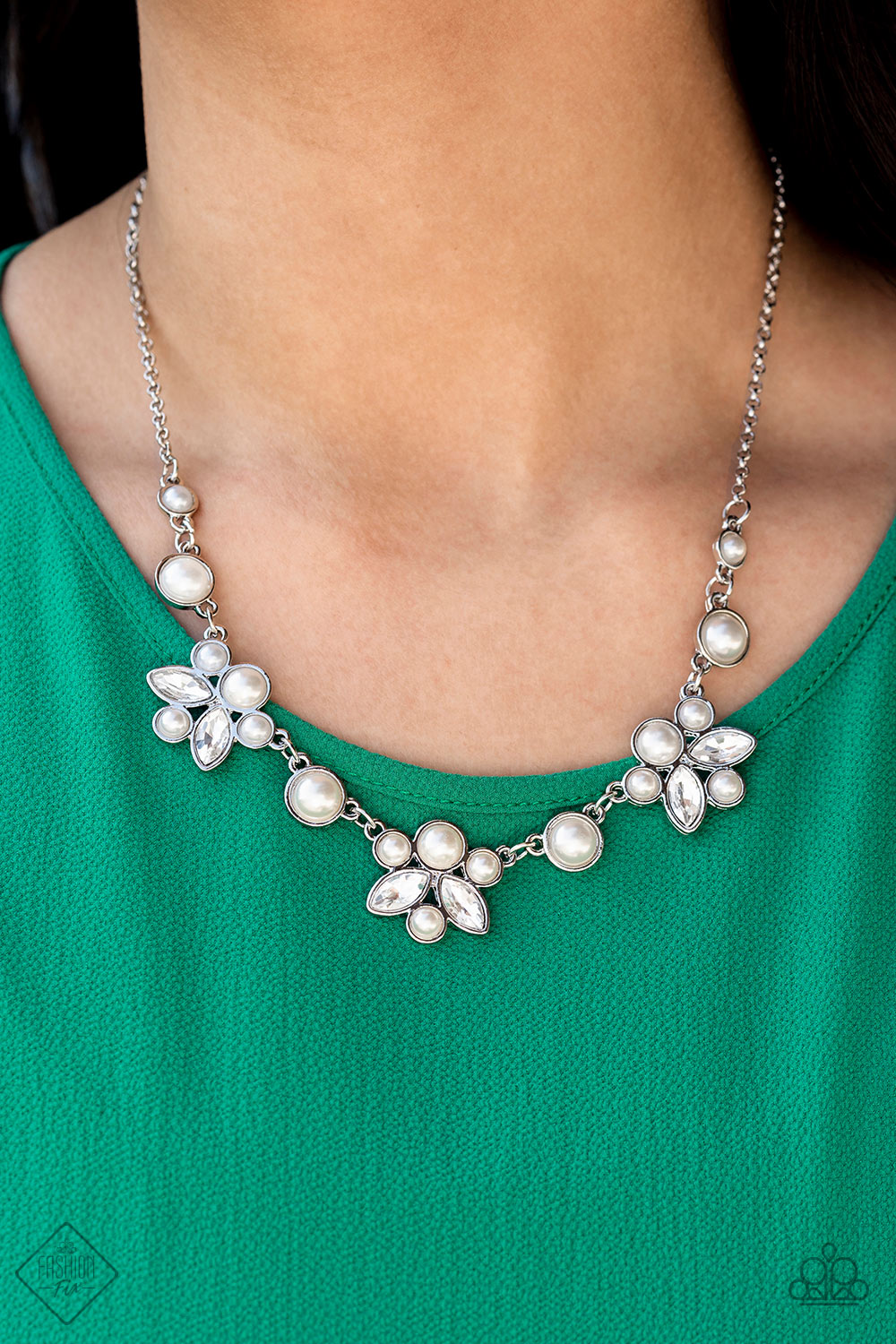 Royally Ever After White Paparazzi Fashion Fix Necklace