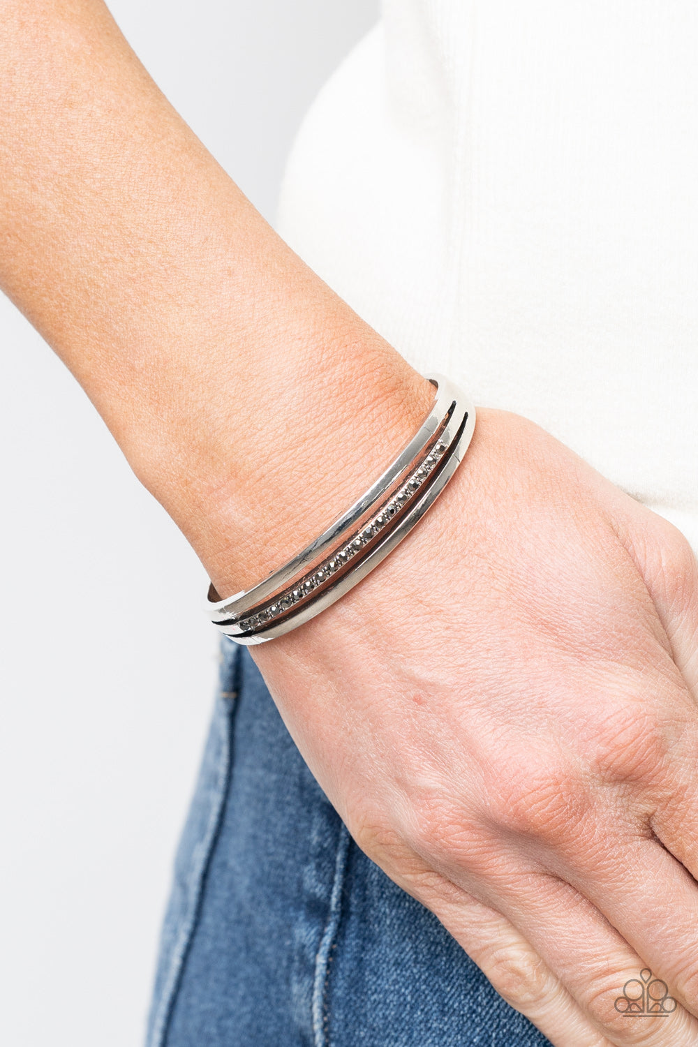 A Point Of Pride - Silver Paparazzi Bracelet