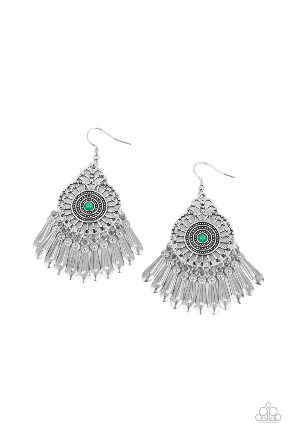 Dream a Little DREAMCATCHER - Green Paparazzi Earrings