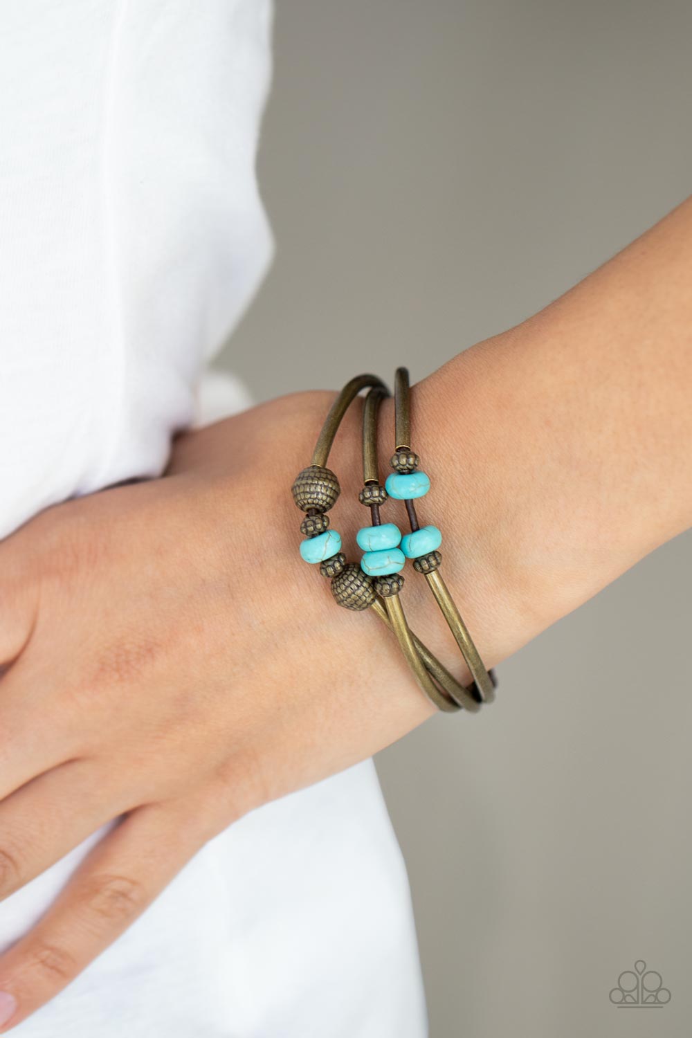 Road Trip Rebel - Brass Paparazzi Bracelet