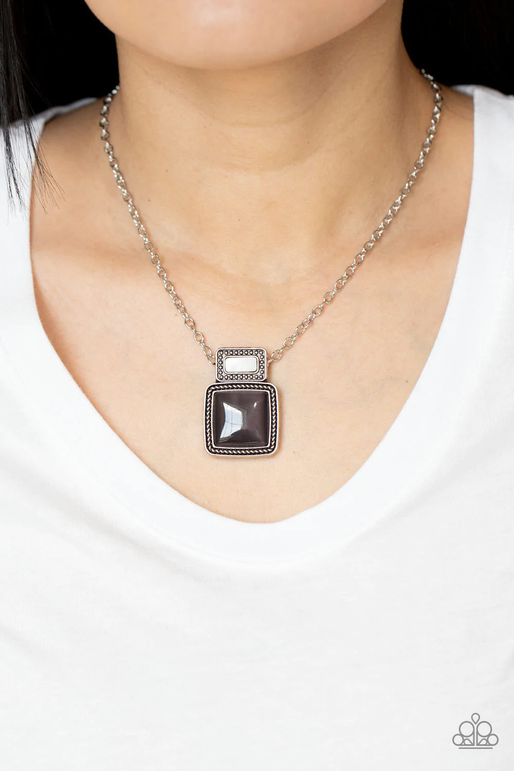 Ethereally Elemental Silver Paparazzi Necklace