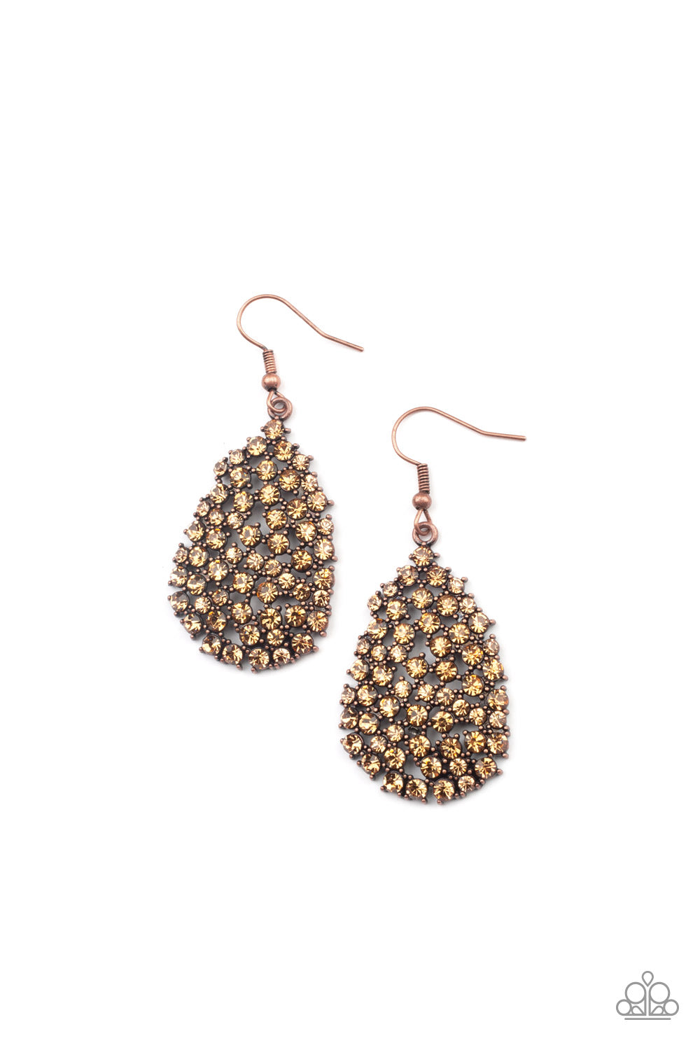 Daydreamy Dazzle - Copper Paparazzi Earrings